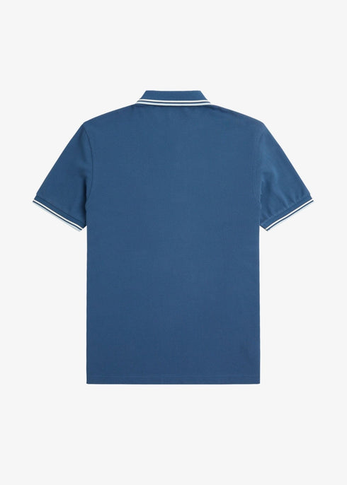 Fred Perry Polo Polo Uomo twin tipped in puro cotone Verde scuro P24-FRED PERRYM3600-U94-M - Francavilla Moda